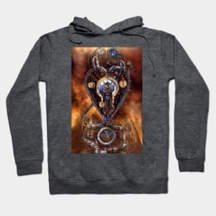 Steampunk mechanical heart Hoodie